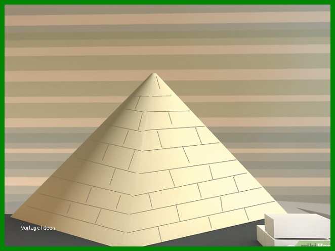 Eine ägyptische Pyramide Basteln – Wikihow Teil Der ägyptische Pyramide Basteln Vorlage
