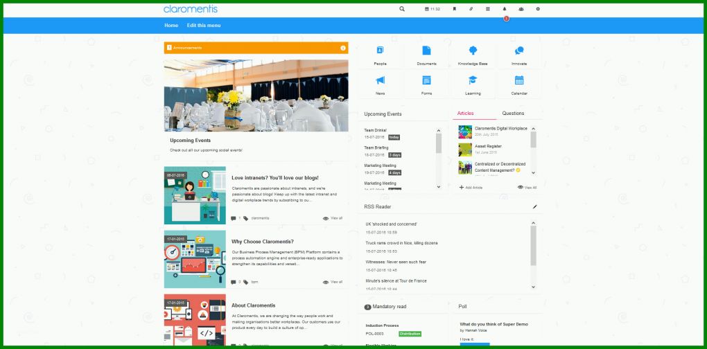 Perfekt Intranet Vorlage 1904x941