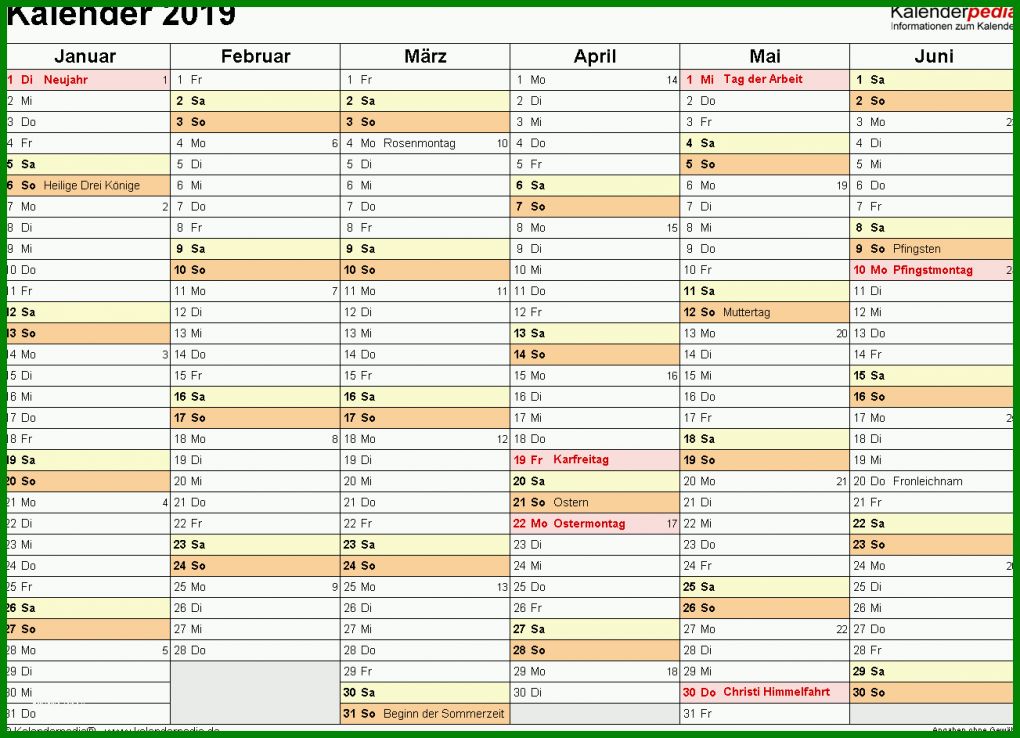 Spektakulär Kalender Excel Vorlage 1303x943