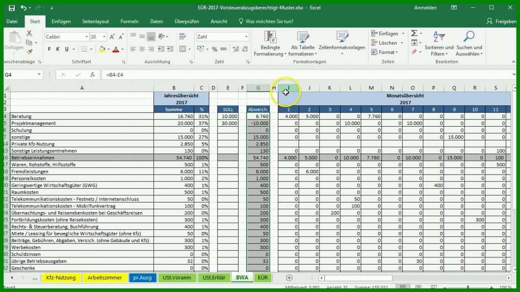 Großartig soll ist Vergleich Excel Vorlage Kostenlos 1280x720