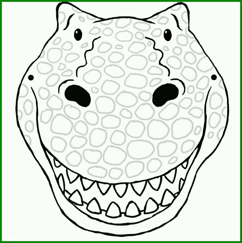 Bemerkenswert Dino Maske Basteln Vorlage 1186x1194