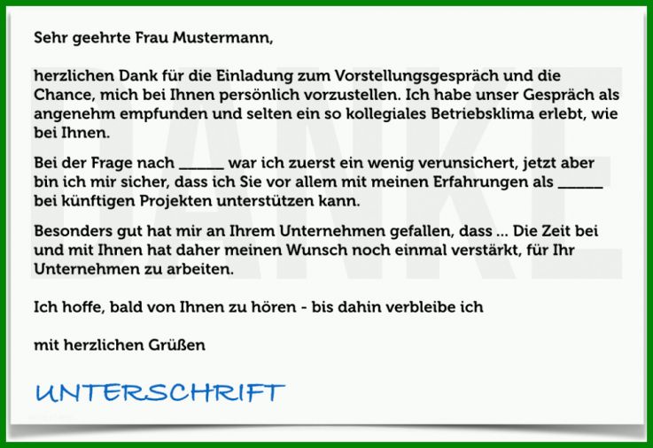 Größte Feedback Nach Vorstellungsgespräch Vorlage 972x667