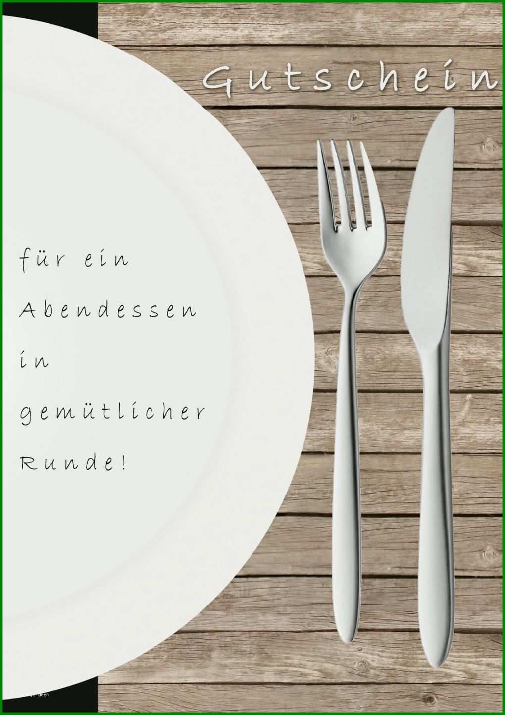 Schockieren Gutschein Essen Vorlage 1131x1600