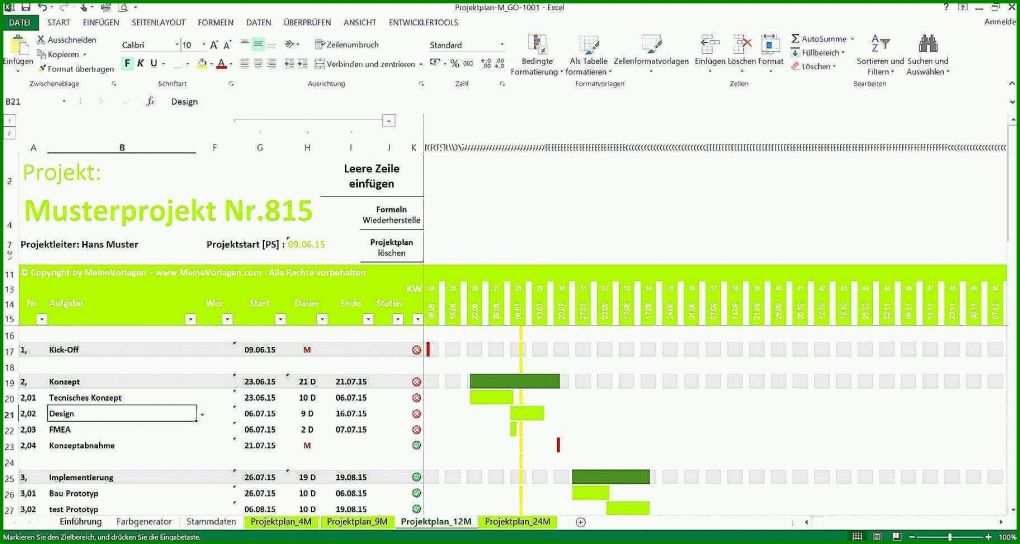 Sensationell Projektplan Excel Vorlage 2018 Kostenlos 1824x972