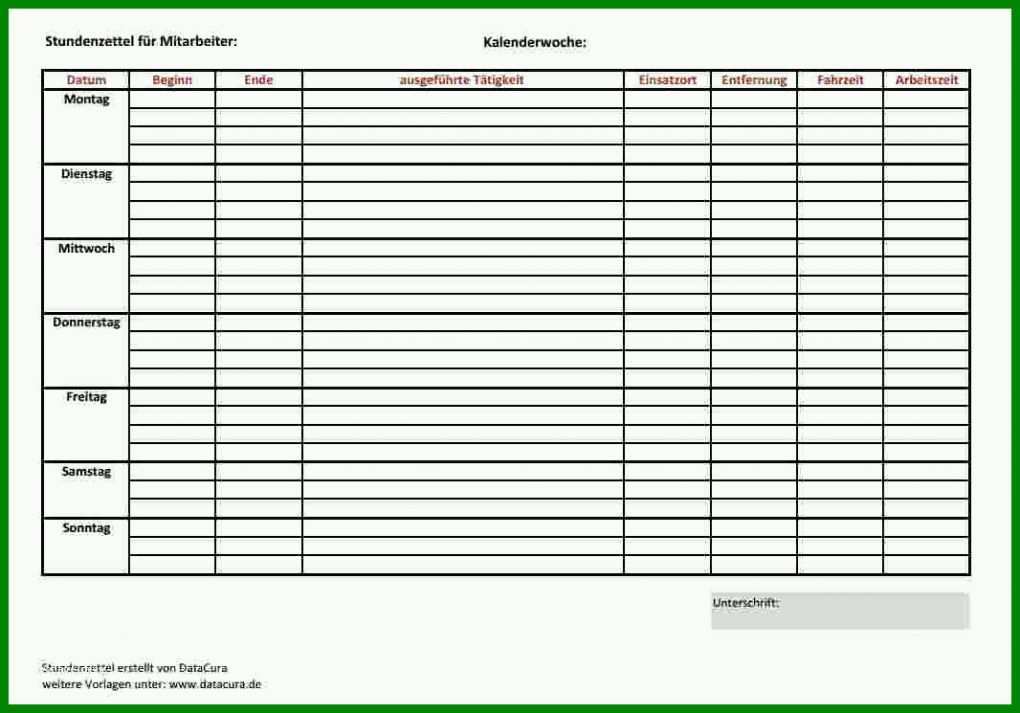 Faszinierend Vorlage Stundenzettel Luxury Excel Zeiterfassung Vorlage