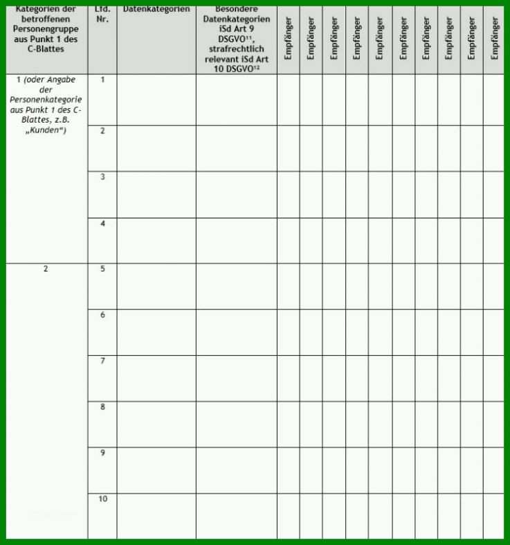 Spektakulär Verarbeitungsverzeichnis Dsgvo Vorlage 750x801