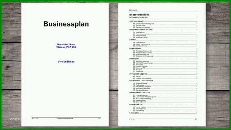 Am Beliebtesten Word Vorlage Businessplan 960x540