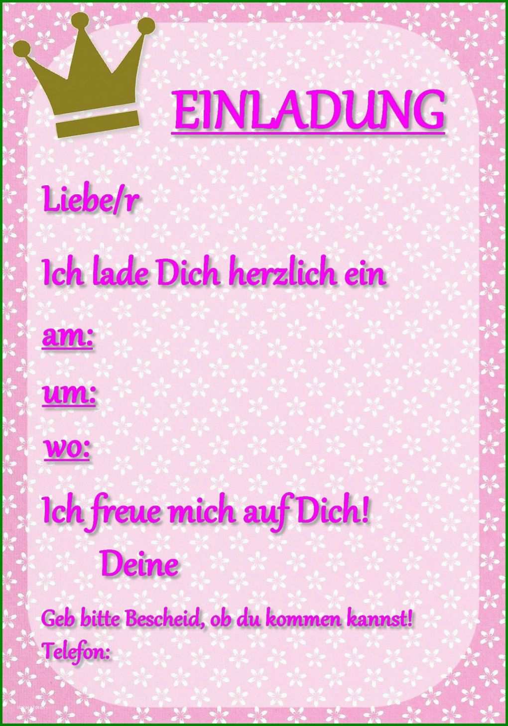 Beste Einladung 7 Geburtstag Vorlage 1240x1772