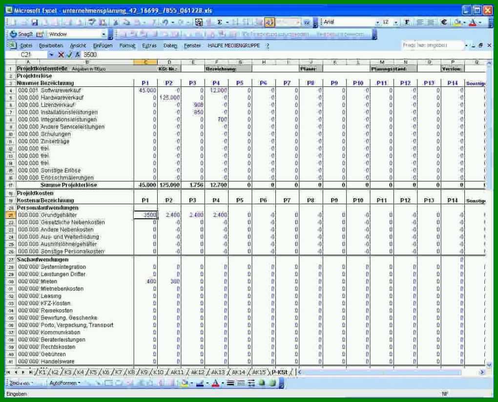 Modisch Kostenrechnung Excel Vorlage Kostenlos 1096x884