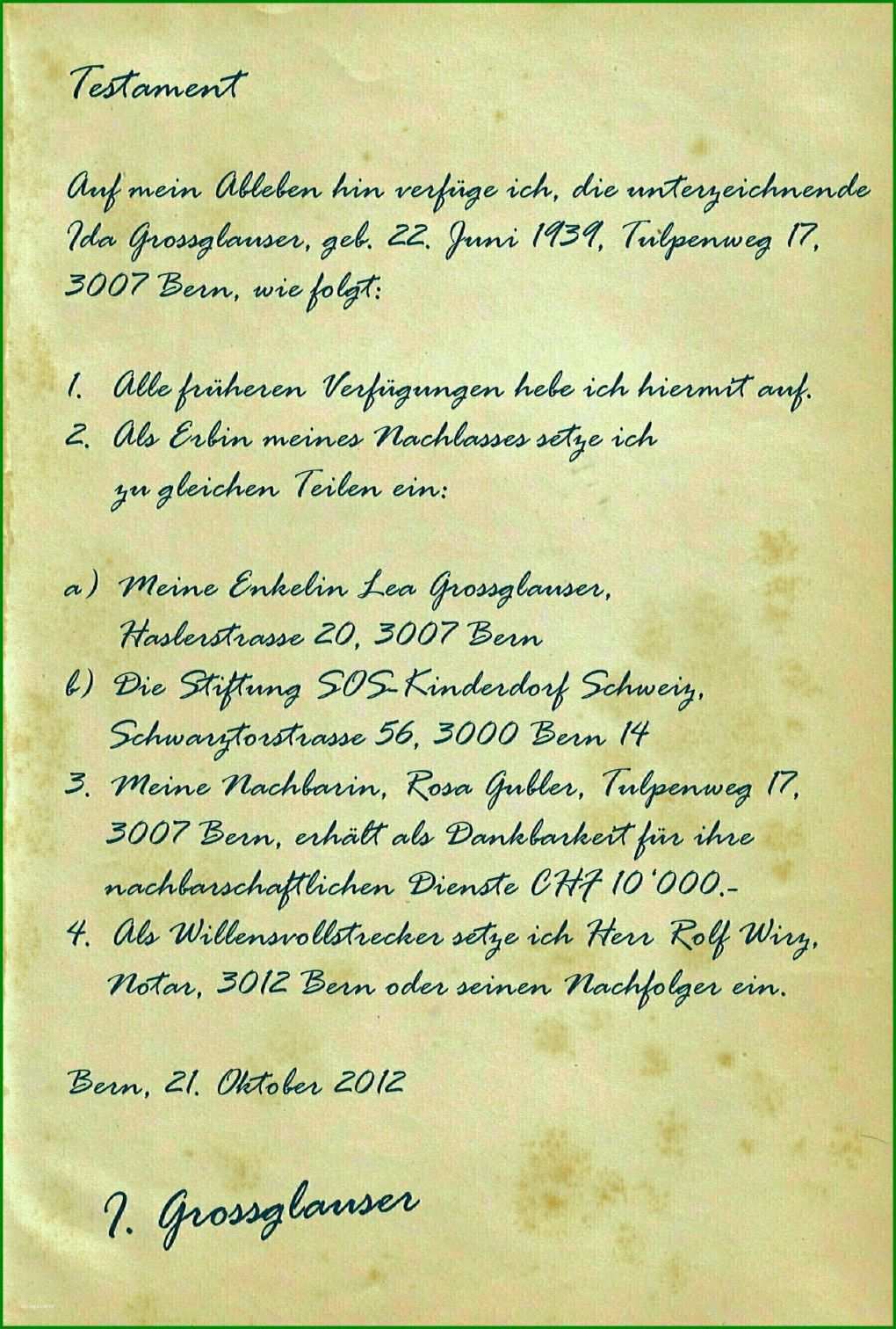 Phänomenal Testament Vorlage Pdf 1800x2668