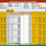 Allerbeste Arbeitszeiterfassung Excel Vorlage 1132x693