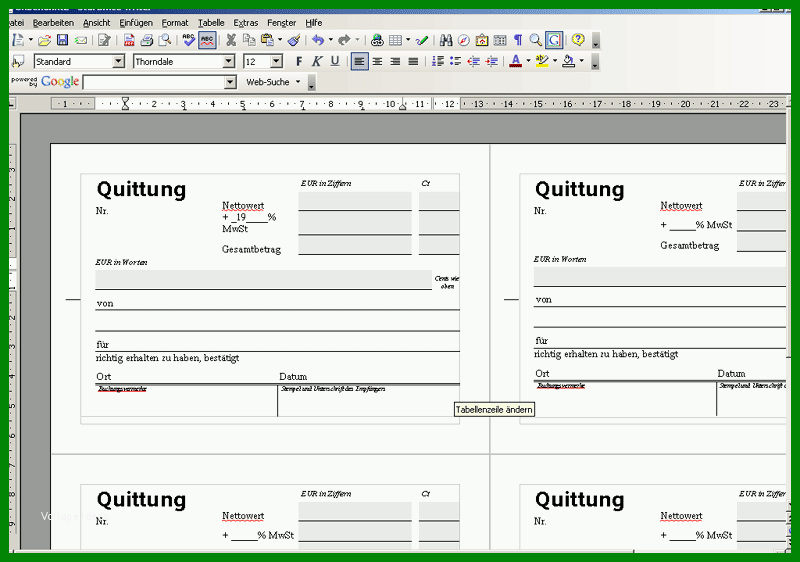 Beeindruckend Quittungs Vorlage Einfach Und Kostenlos 257071 - Vorlage