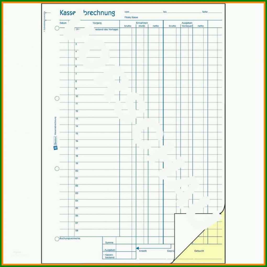 Singular Kassenbuch Vorlage Zweckform Kostenlos 1024x1024