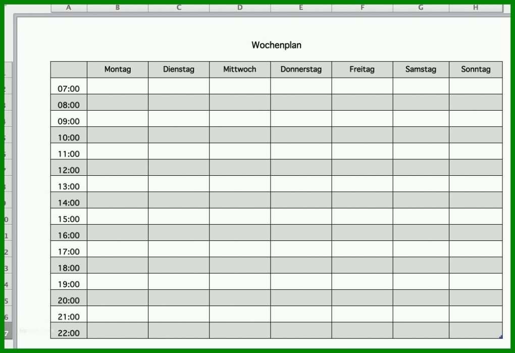 Erschwinglich Trainingsplan Leere Vorlage 1044x715