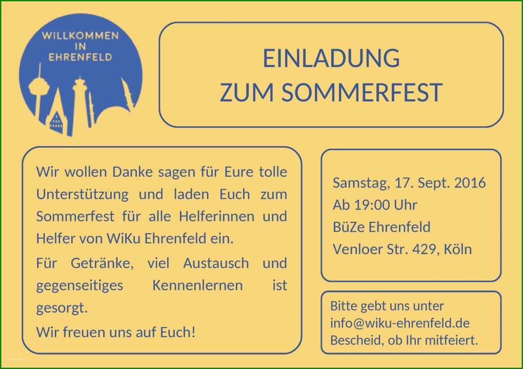 Faszinieren Einladung sommerfest Vorlage 2479x1750