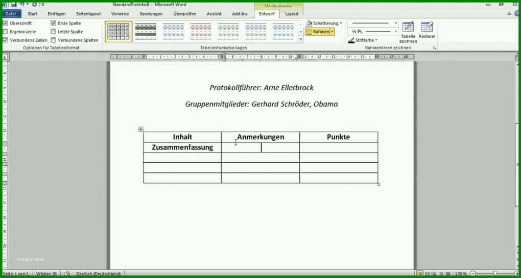 Neue Version Ergebnisprotokoll Vorlage Excel 1280x684