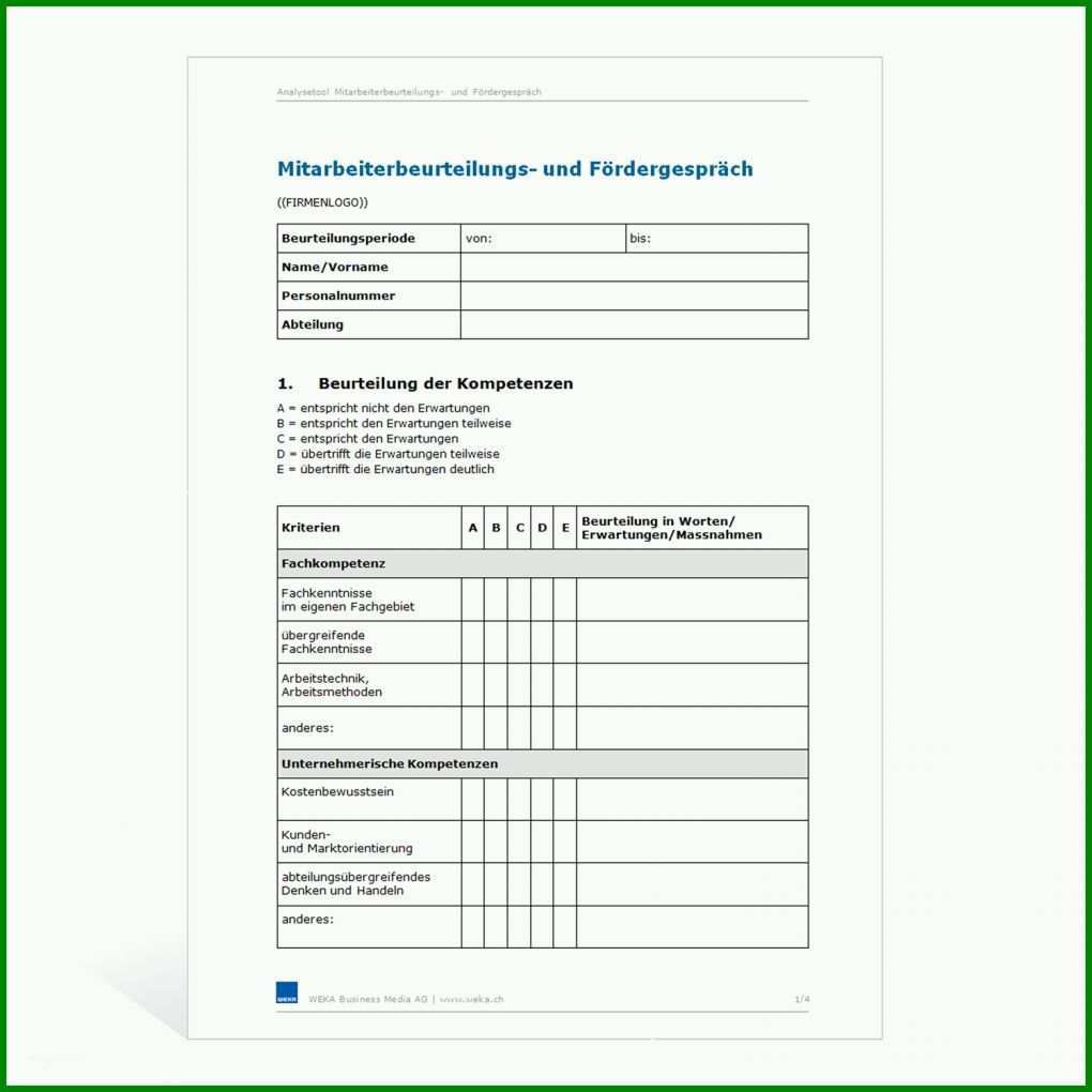 Original Mitarbeitergespräch Vorlage Word 1500x1500