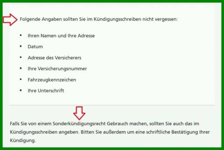 Faszinierend Auto Versicherung Kündigen Vorlage 768x515