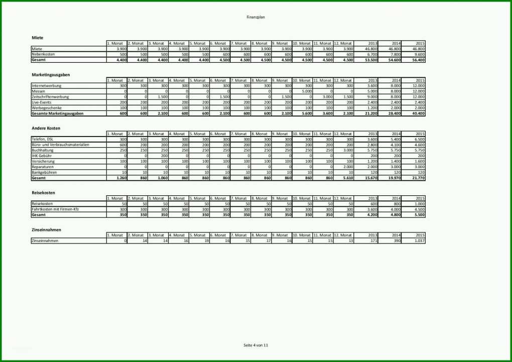 Toll Businessplan Vorlage Pdf 1754x1240