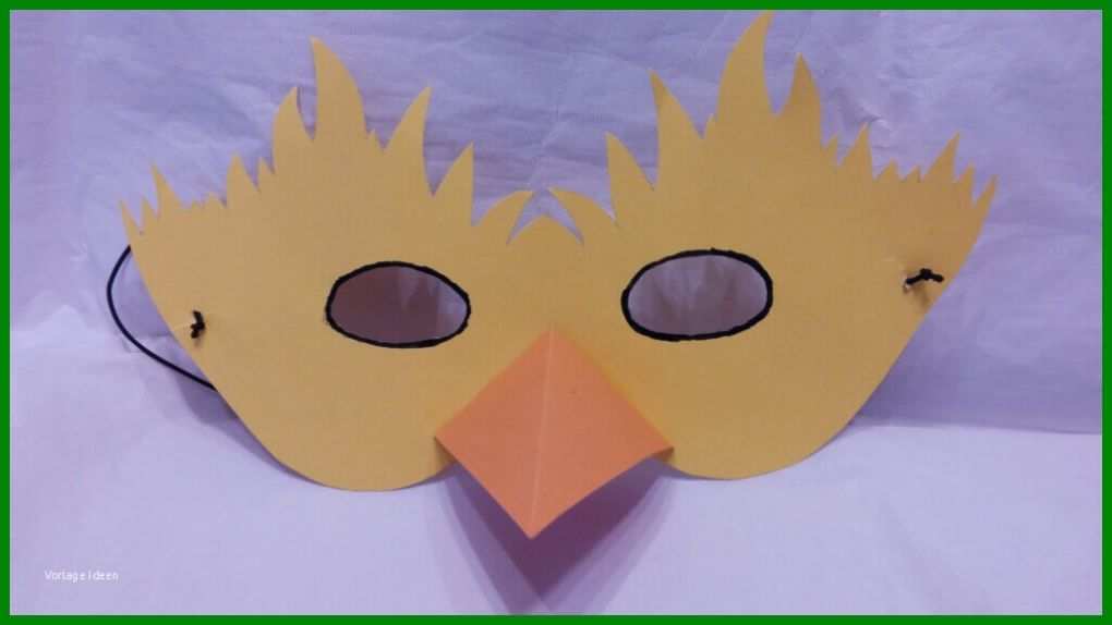 Fabelhaft Vogelmaske Basteln Vorlage 1024x576