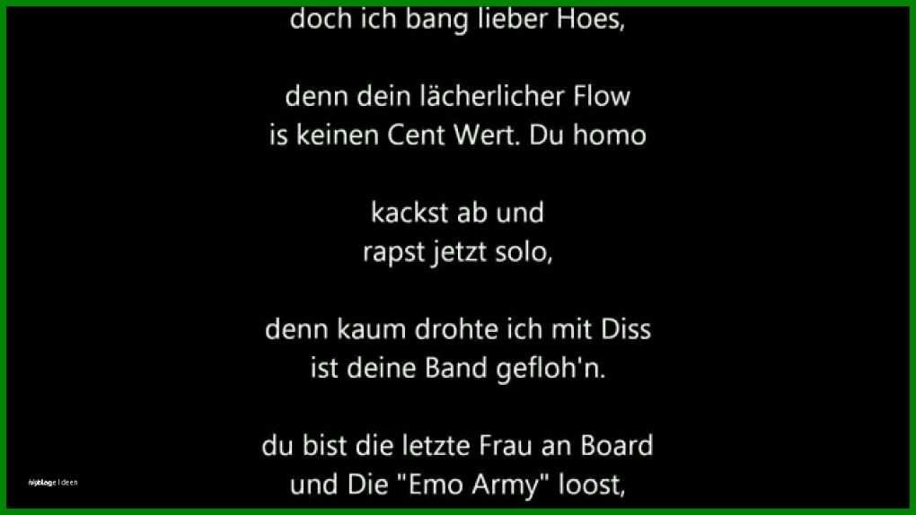 Erstaunlich Rap Text Deutsch Vorlagen 1280x720