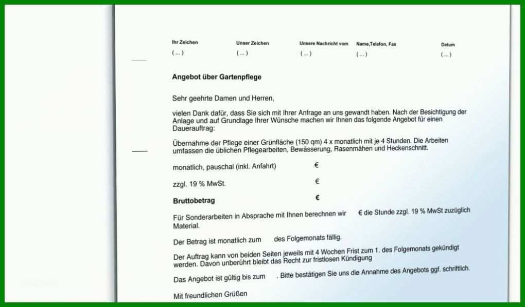 Großartig Angebot Vorlage Word 1024x600