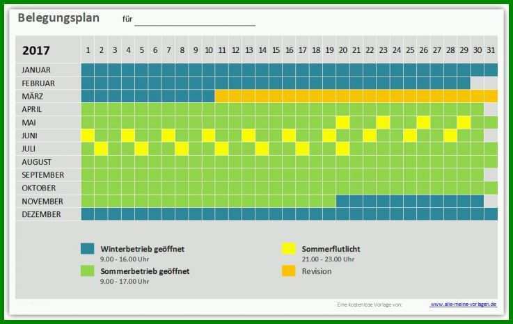 Angepasst Belegungsplan Vorlage 1106x700