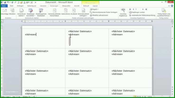 Überraschend Excel Vorlage Etiketten 70x36 1280x720