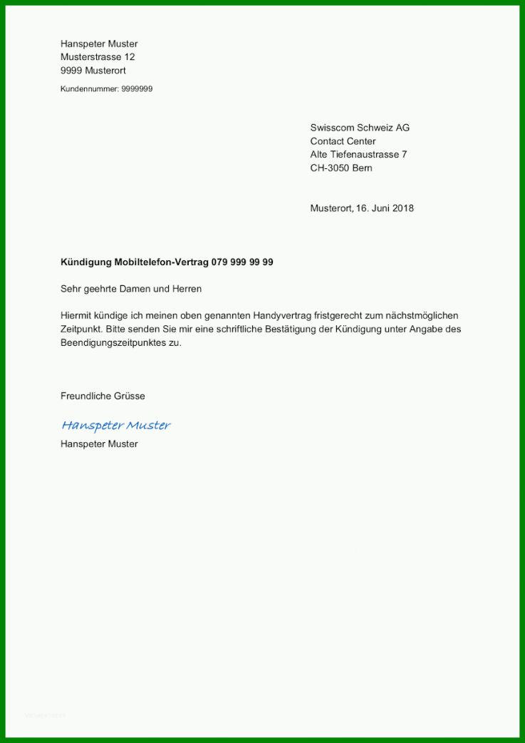 Staffelung Kündigung Vertrag Vorlage Word 868x1227