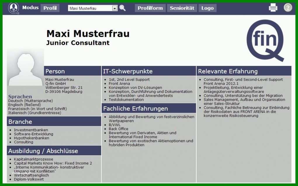 Ausgezeichnet Mitarbeiterprofil Vorlage 1043x649