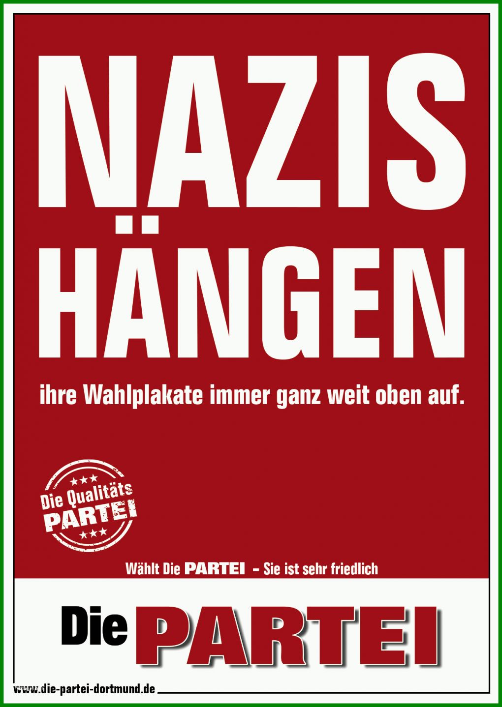 Größte Die Partei Plakat Vorlage 1240x1748