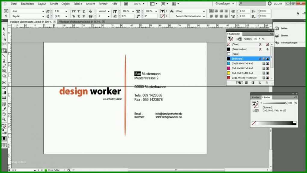 Fabelhaft Geschäftsbrief Vorlage Indesign 1280x720