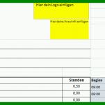 Perfekt Stundenzettel Vorlage Excel 708x322