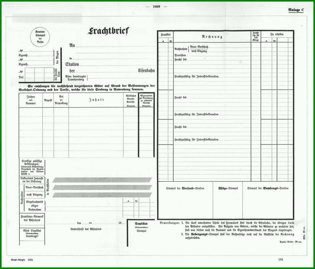 Ausnahmsweise Cmr Frachtbrief Vorlage 1200x1026