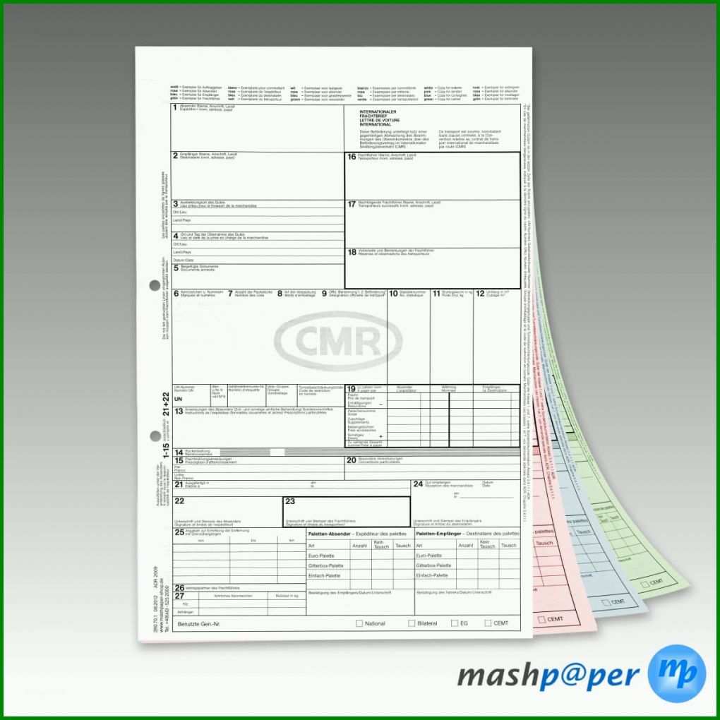 Schockieren Cmr Frachtbrief Vorlage 1200x1200