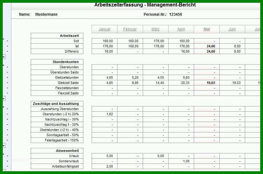Tolle Vorlage Zur Dokumentation Der Täglichen Arbeitszeit Datev Word 855x566