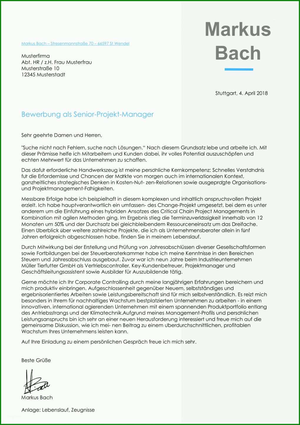 Staffelung Anschreiben Projektmanager Vorlage 1654x2339