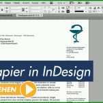 Überraschen Briefpapier Vorlage Indesign 1280x720