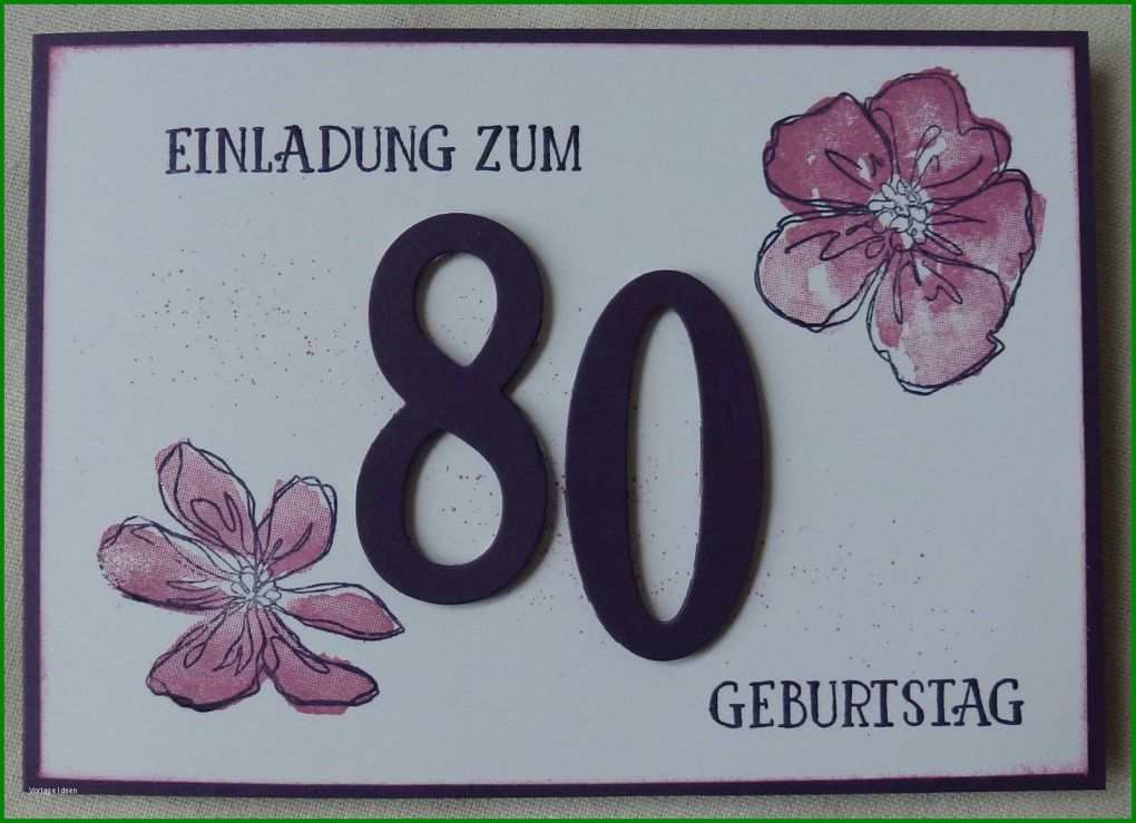 Wunderschönen Einladung Zum 80 Geburtstag Vorlage 1600x1159