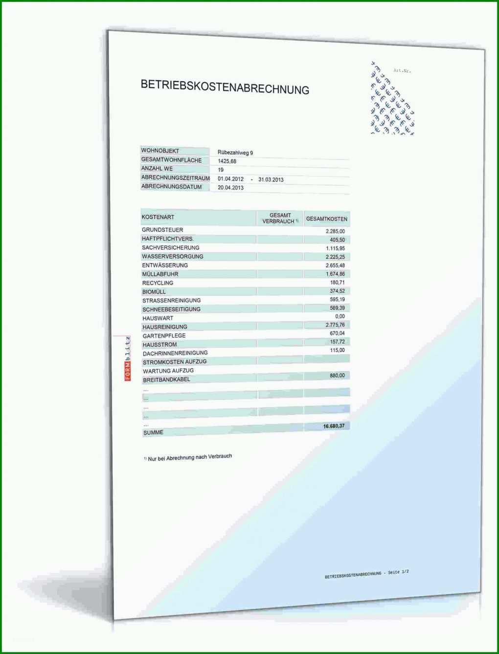 Ideal Heizkostenabrechnung Vorlage Excel 1610x2110