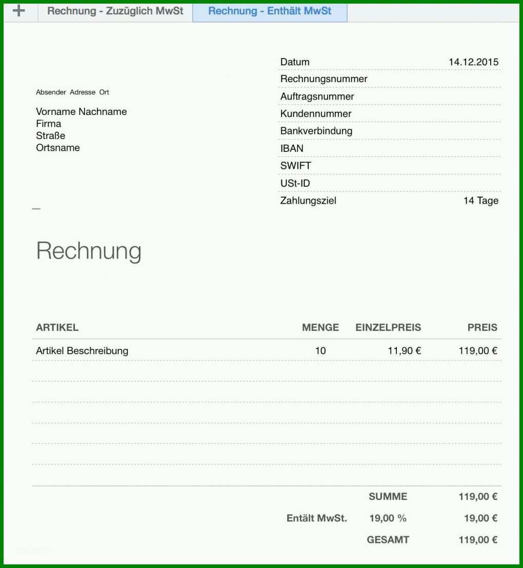 Bestbewertet Quittung Privatverkauf Vorlage Ohne Mehrwertsteuer 1306x1418