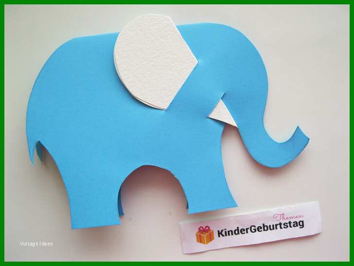 Elefant Basteln Aus Papier Anleitung Und Vorlage Für Teil Der Elefanten Basteln Vorlagen