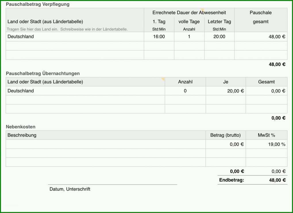 Am Beliebtesten Reisekostenabrechnung 2018 Vorlage 1862x1354