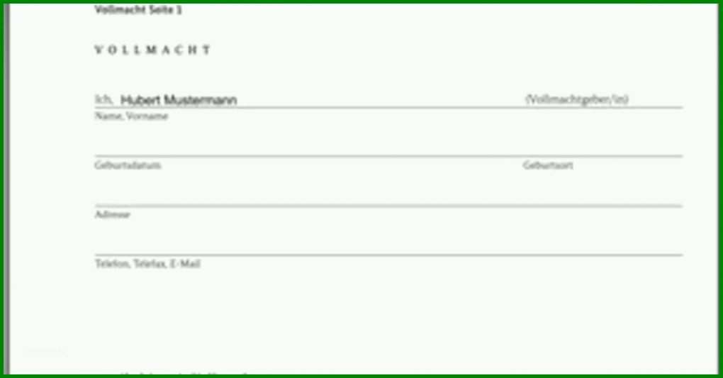 Perfekt Vollmacht Auskunft Vorlage 1200x627