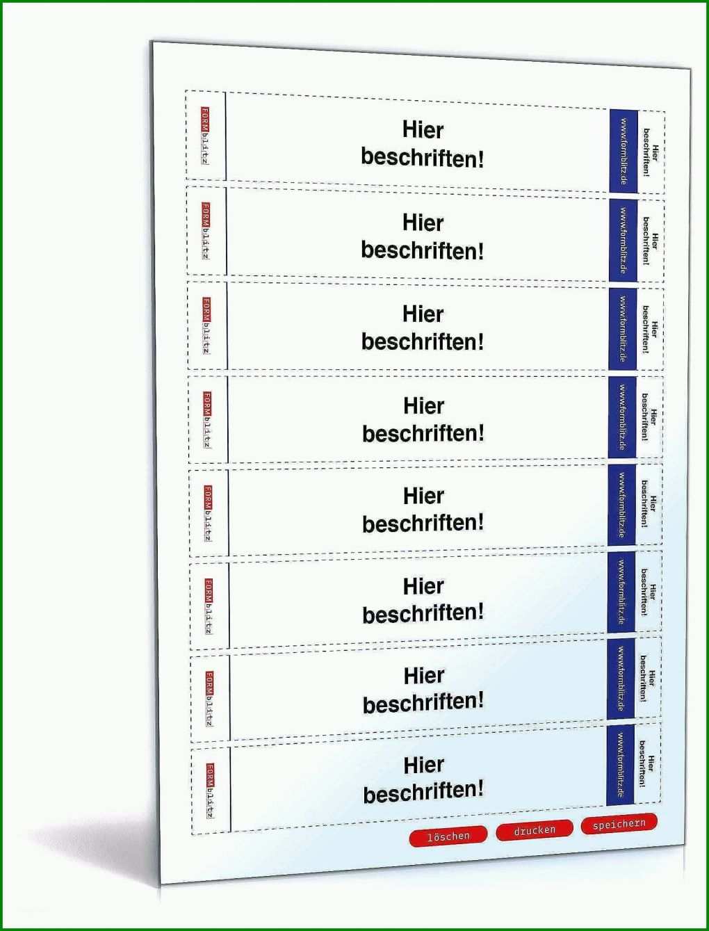 Limitierte Auflage Leitz ordnerrücken Vorlage 1600x2100