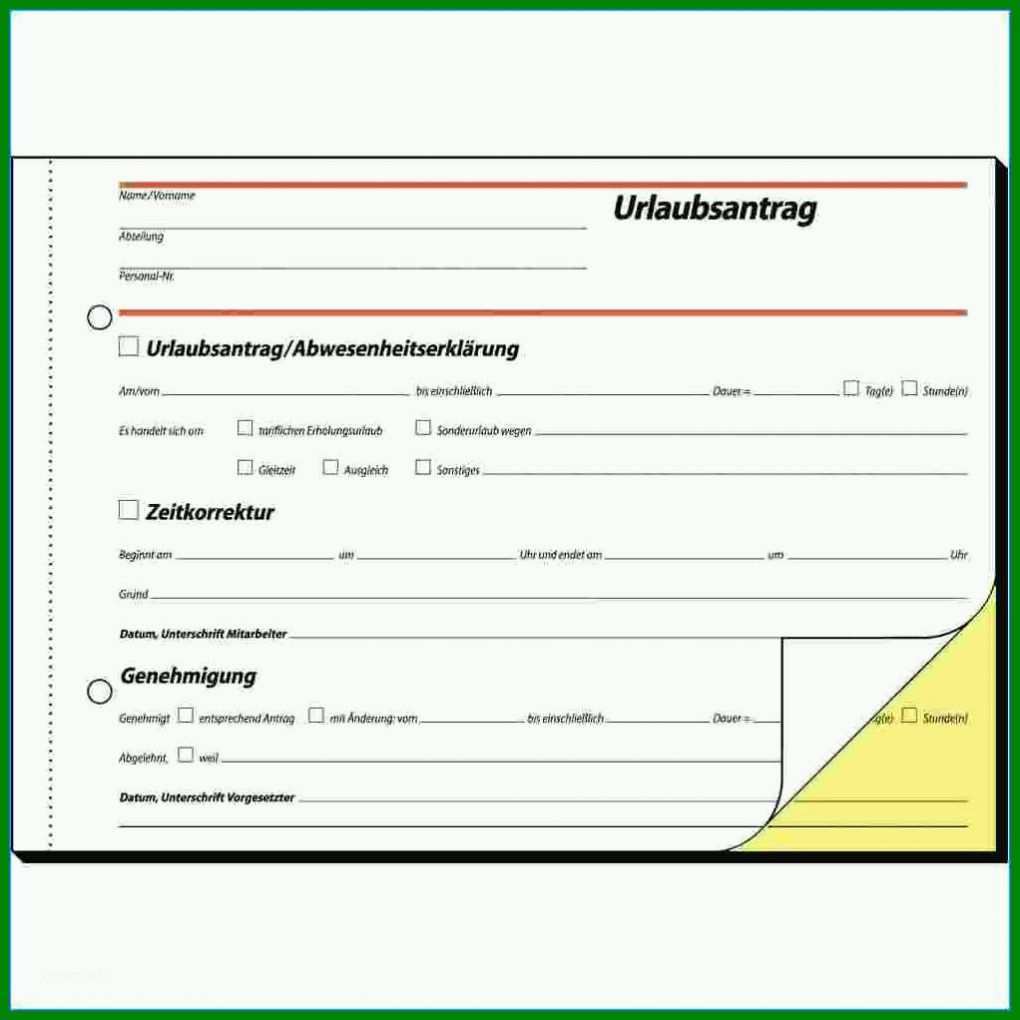 Wunderbar Urlaubsantrag Vorlage Excel 1022x1022