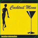 Moderne Cocktailkarte Vorlage 1024x1024