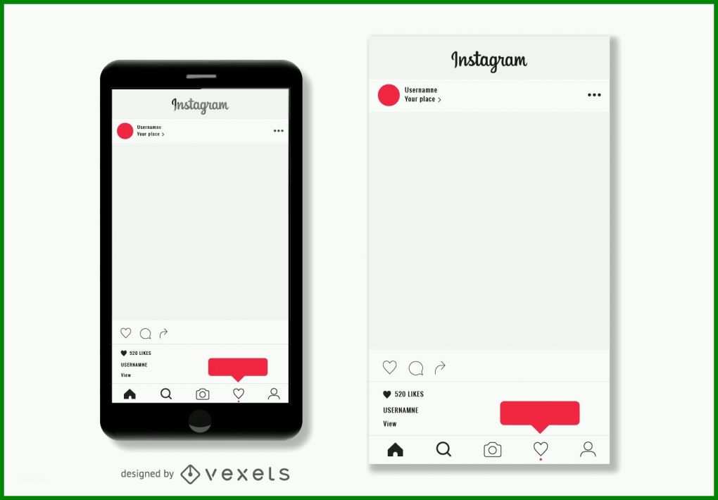 Neue Version Instagram Post Vorlage 1600x1113