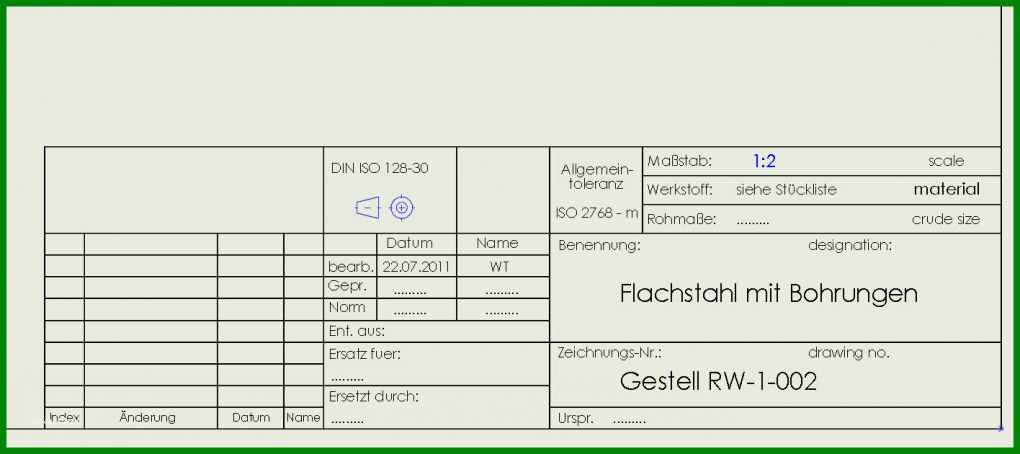 Angepasst solidworks Zuschnittliste Vorlage 1416x630