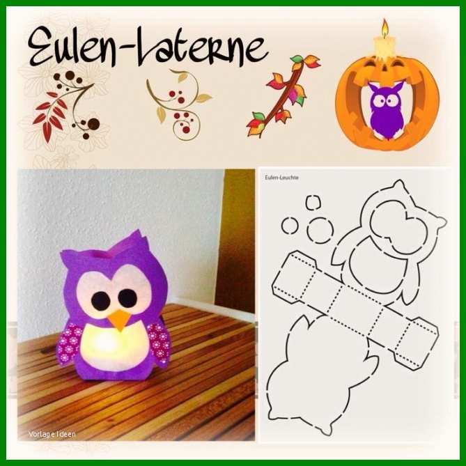 Eulen Laterne … Teil Der Eulen Laterne Basteln Vorlage